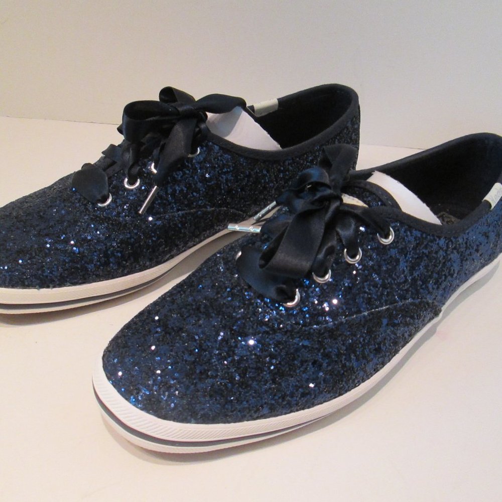 Keds for Kate Spade Glitter Sneakers, Navy 7m